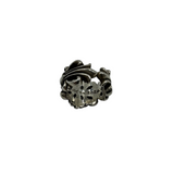 CHROME HEARTS DOUBLE FLORAL RING (US 7)
