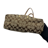 COACH SIGNATURE PYTHON STRIPE TOTE BAG