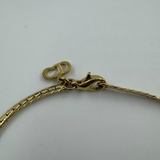 DIOR PETAL CRYSTAL GOLD BRACELET