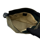 CELINE “C ” MONOGRAM CANVAS SHOULDER BAG