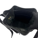 COACH BLACK LEATHER BUCKET BAG