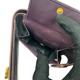 SALVATORE FERRAGAMO GANCINI FLAP LEATHER WALLET