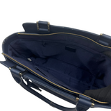 LANVIN EN BLEU NAVY LEATHER TOTE BAG