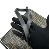 FENDI ZUCCA CANVAS SHOULDER BAG