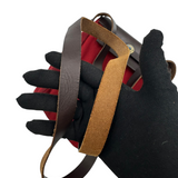 HERMÈS RED CANVAS CROSSBODY BAG