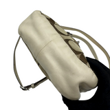 COACH SIGNATURE KHAKI TURNLOCK CROSSBODY BAG