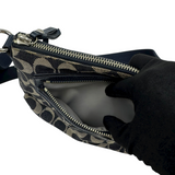 COACH SIGNATURE PATCH BLACK CROSSBODY BAG