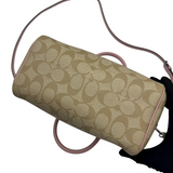 COACH SIGNATURE PINK SATCHEL BAG