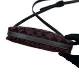 COACH SIGNATURE BURGENDY POCHETTE BAG