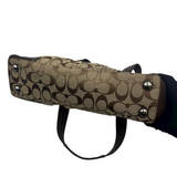 COACH SIGNATURE TURNLOCK SATCHEL BAG