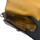 COACH BLACK LEATHER SADDLE CROSSBODY BAG