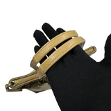 COACH SIGNATURE KHAKI BROWN STRIPE TOTE BAG