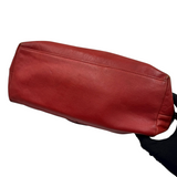 COACH EMBOSSED LOGO LEATHER TOTE BAG