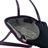 COACH PURPLE SIGNATURE SEQUIN TOTE BAG