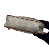 COACH SILVER STRIPE SIGNATURE HOBO BAG