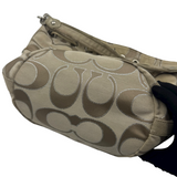 COACH SIGNATURE GOLD DRAWSTRING CROSSBODY BAG