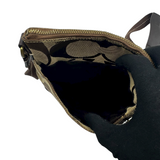 COACH SIGNATURE BROWN CROSSBODY BAG