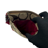 COACH RED STRIPE CROSSBODY BAG