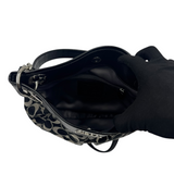 COACH BLACK SIGNATURE SMALL SHOULDER BAG