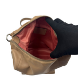 COACH TAN LEATHER HOBO BAG