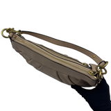 COACH TAUPE LEATHER SMALL SHOULDER BAG