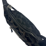 COACH BLACK SIGNATURE HOBO BAG