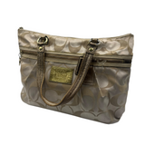 COACH GOLD SIGNATURE TOTE BAG