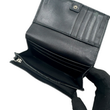 COACH BLACK SIGNATURE CANVAS WALLET