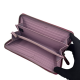 COACH KHAKI & RED SIGNATURE LONG WALLET