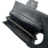 FENDI BLACK FF CANVAS CONTINENTAL WALLET