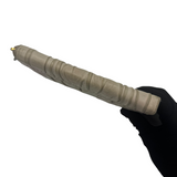 PRADA TAUPE GATHERED LEATHER ZIP WALLET