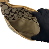 COACH SIGNATURE KHAKI CROSSBODY BAG