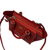 COACH RED LEATHER MINI BENNETT CROSSBODY