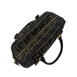 FENDI ZUCCA MINI BOSTON HANDBAG