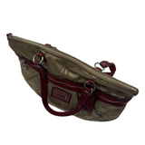 COACH BEIGE & RED SIGNATURE TOTE