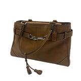 COACH TAN LEATHER SHOULDER BAG