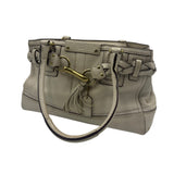 COACH WHITE LEATHER SHOULDER BAG