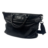 COACH BLACK LEATHER WEEKENDER BAG