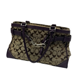 COACH PURPLE SIGNATURE HAMPTON TOTE