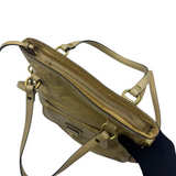 COACH TAN LEATHER HIPPIE FLAP CROSSBODY BAG