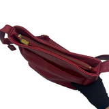 COACH RED LEATHER CROSSBODY BAG