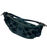 COACH SIGNATURE TEAL HOBO SHOULDER BAG