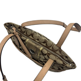 COACH SIGNATURE PYTHON STRIPE TOTE BAG