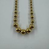 DIOR BEAD GOLD NECKLACE