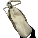 COACH SIGNATURE KHAKI TURNLOCK CROSSBODY BAG