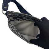 COACH SIGNATURE PATCH BLACK CROSSBODY BAG