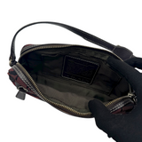 COACH SIGNATURE BURGENDY POCHETTE BAG