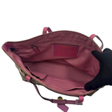 COACH PINK SIGNATURE TOTE BAG