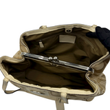 COACH SIGNATURE CANVAS KISSLOCK TOTE BAG