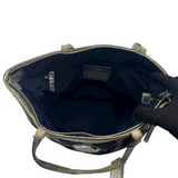 COACH SILVER SIGNATURE TOTE BAG